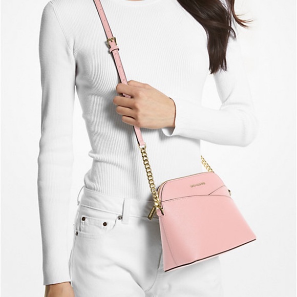 MICHAEL KORS 
Jet Set Travel Medium Dome Crossbody Bag XCROSS XBODY
Powder Blush - Picture 7 of 16